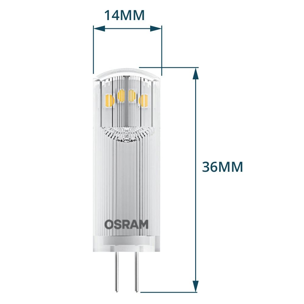 Osram Parathom Pin G4 1.8W 827 Helder | Vervangt 20W Osram Parathom Pin G4 1.8W 827 Helder | Vervangt 20W