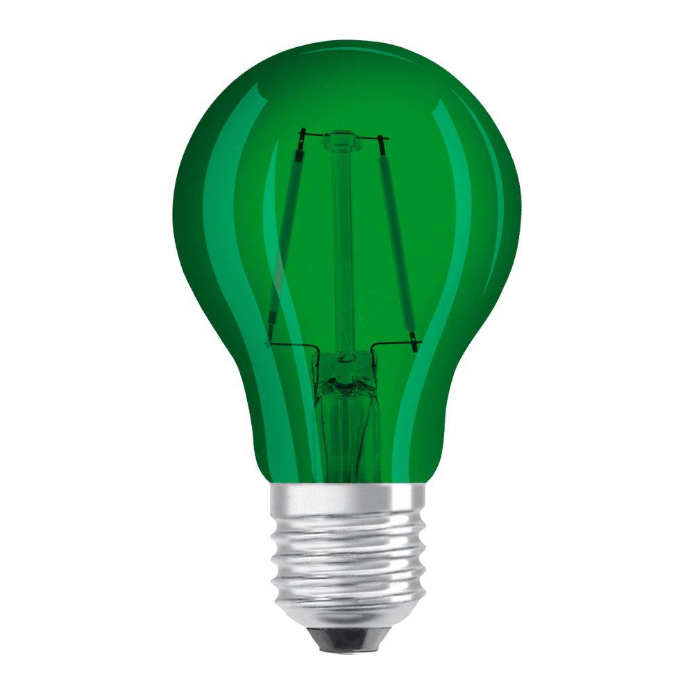 Osram Parathom Classic Color E27 2W | Green - Replaces 15W Osram Parathom Classic Color E27 2W | Green - Replaces 15W
