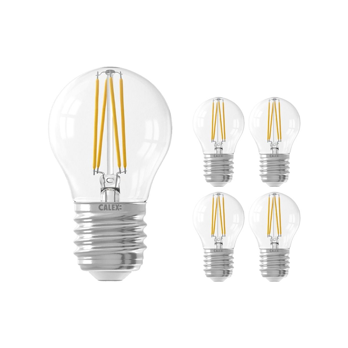 Multipack 5x Calex Smart Spherical LED Bulb E27 4,5W 450lm 1800-3000K Filament | Tuya Wifi Multipack 5x Calex Smart Spherical LED Bulb E27 4,5W 450lm 1800-3000K Filament | Tuya Wifi