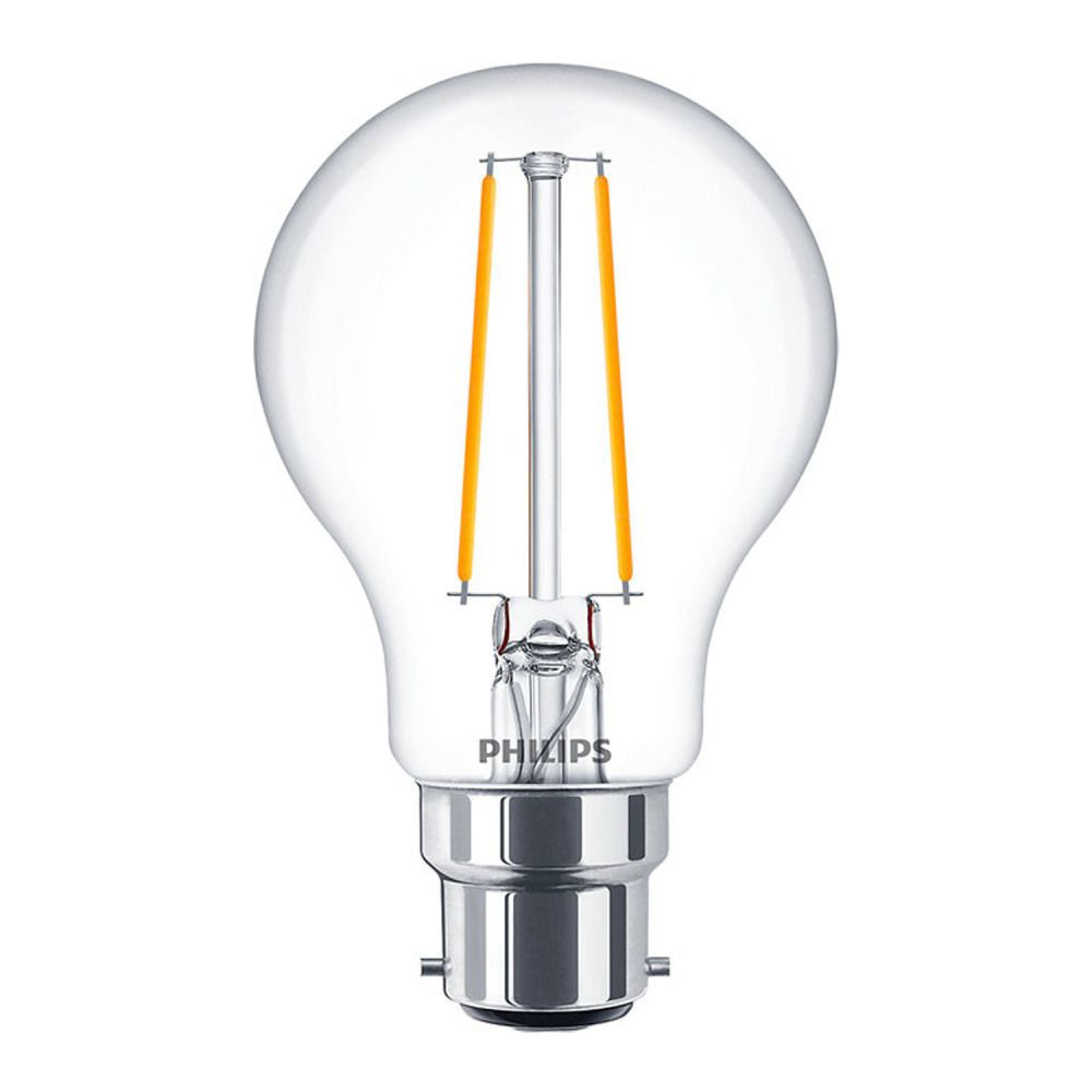 Philips Classic LEDbulb B22 A60 5.5W 827 Klar | Extra Warmweiß - Dimmbar - Ersatz für 40W Philips Classic LEDbulb B22 A60 5.5W 827 Klar | Extra Warmweiß - Dimmbar - Ersatz für 40W