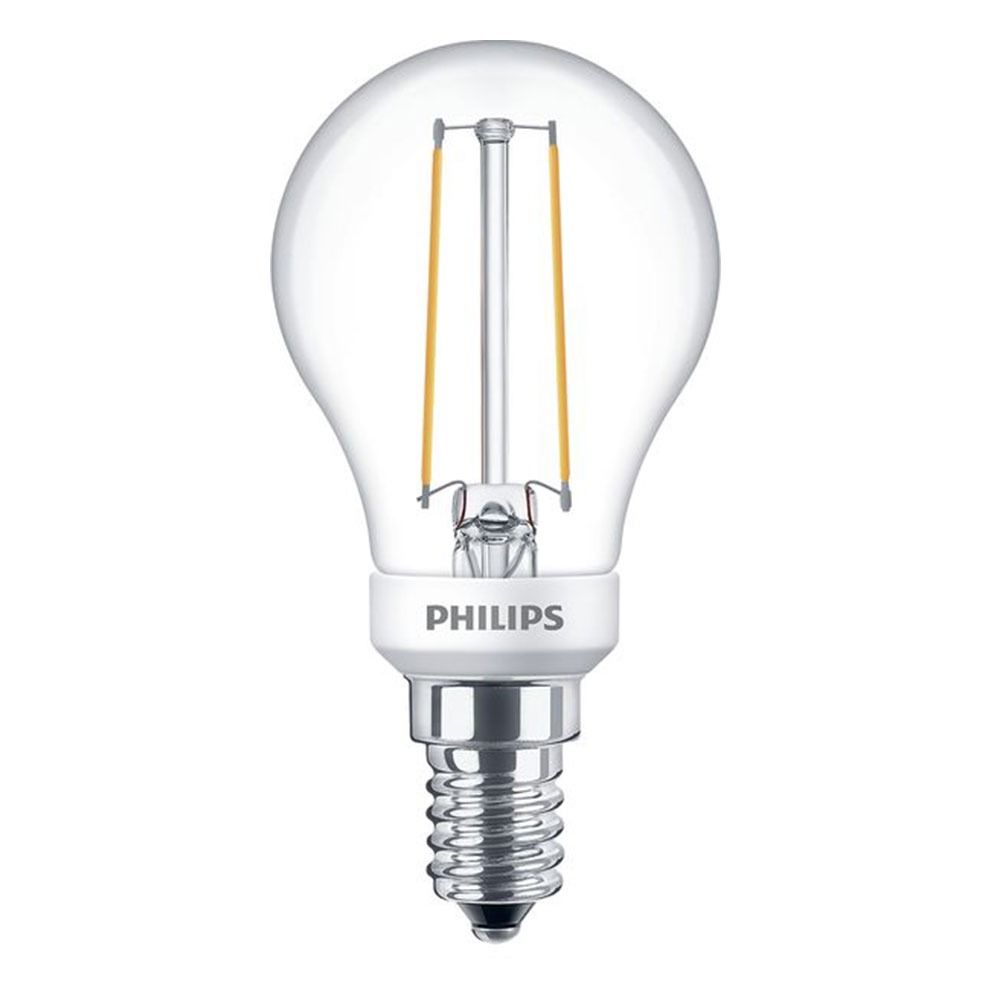 Philips Classic LEDlustre E14 P45 2.7W 827 Helder | Dimbaar - Vervangt 25W Philips Classic LEDlustre E14 P45 2.7W 827 Helder | Dimbaar - Vervangt 25W