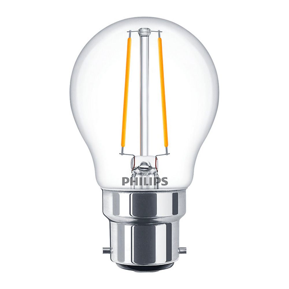 Philips Classic LEDlustre B22 P45 5W 827 Helder | Extra Warm Wit - Dimbaar - Vervangt 40W Philips Classic LEDlustre B22 P45 5W 827 Helder | Extra Warm Wit - Dimbaar - Vervangt 40W