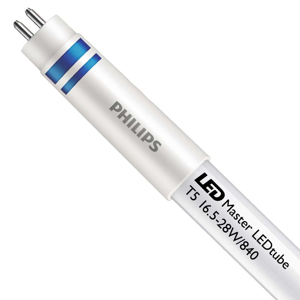 Philips LEDtube T5 HF HE 16.5W 840 115cm (MASTER) | 90-130V | Cool White - Replaces 28W Philips LEDtube T5 HF HE 16.5W 840 115cm (MASTER) | 90-130V | Cool White - Replaces 28W