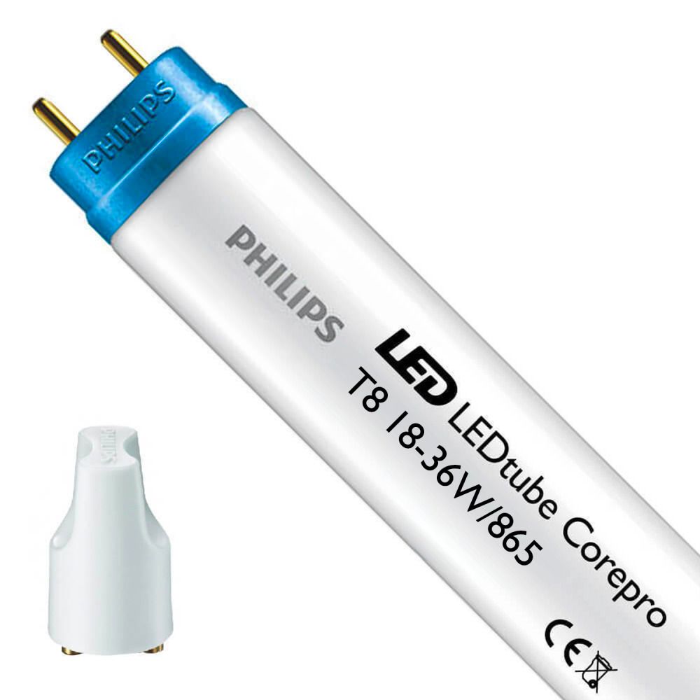 Philips CorePro LEDtube EM/MAINS HO 18W 865 120cm | Replaces 36W Philips CorePro LEDtube EM/MAINS HO 18W 865 120cm | Replaces 36W