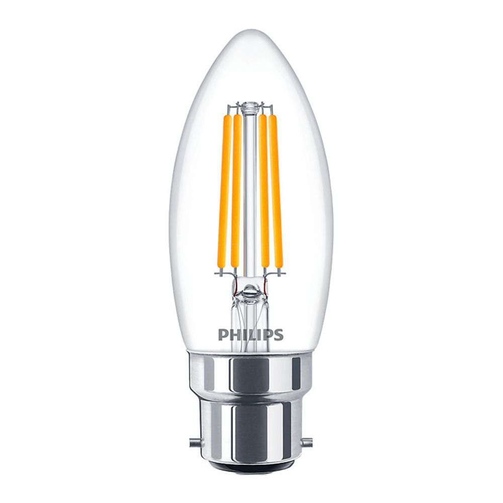 Philips Classic LEDcandle B15 B35 4.3W 827 Klar | Extra Warmweiß - Ersatz für 40W Philips Classic LEDcandle B15 B35 4.3W 827 Klar | Extra Warmweiß - Ersatz für 40W