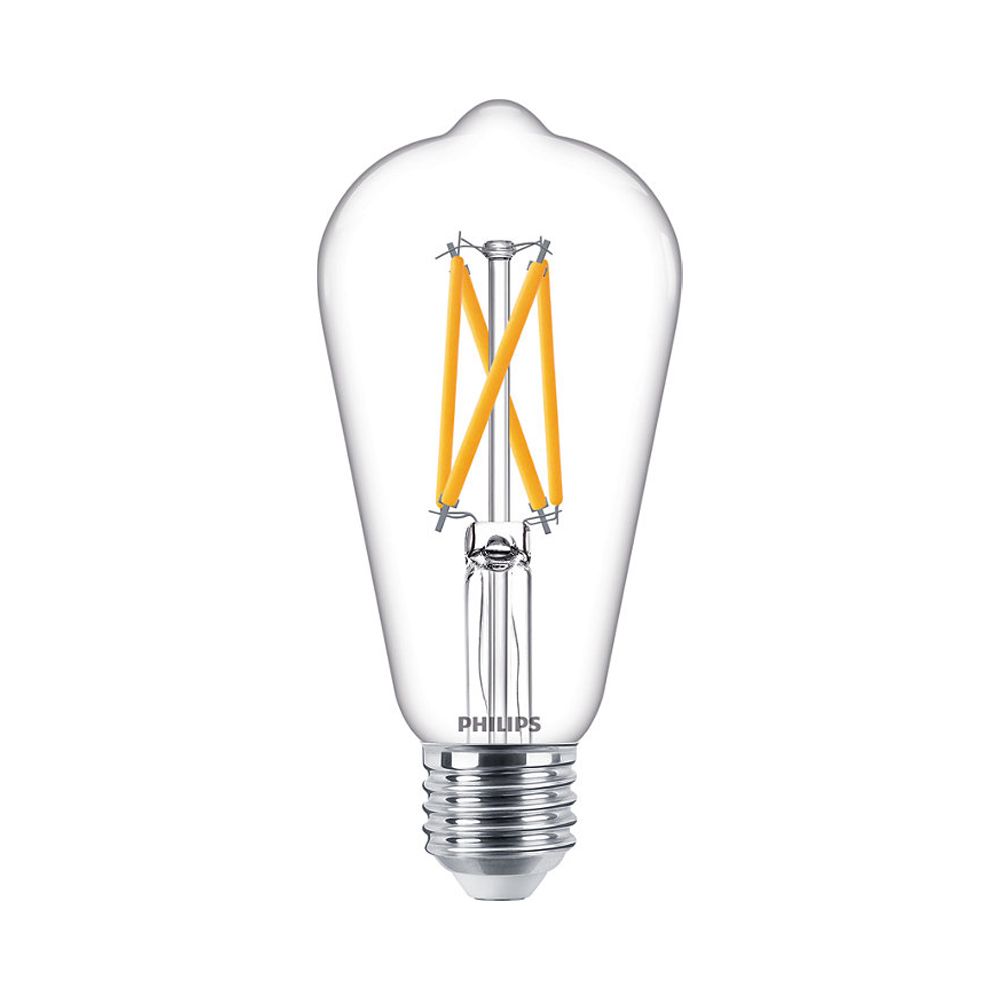 Philips Classic LEDbulb E27 ST64 7W 927 806lm Filamento | DimTone - Bianco MolaCaldo - Sostitua 60W Philips Classic LEDbulb E27 ST64 7W 927 806lm Filamento | DimTone - Bianco MolaCaldo - Sostitua 60W