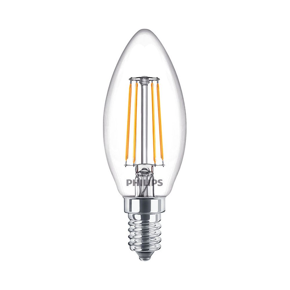 Philips Classic LEDcandle B35 E14 4.5W 827 470lm | Dimmbar - Extra Warmweiß - Ersatz für 40W Philips Classic LEDcandle B35 E14 4.5W 827 470lm | Dimmbar - Extra Warmweiß - Ersatz für 40W