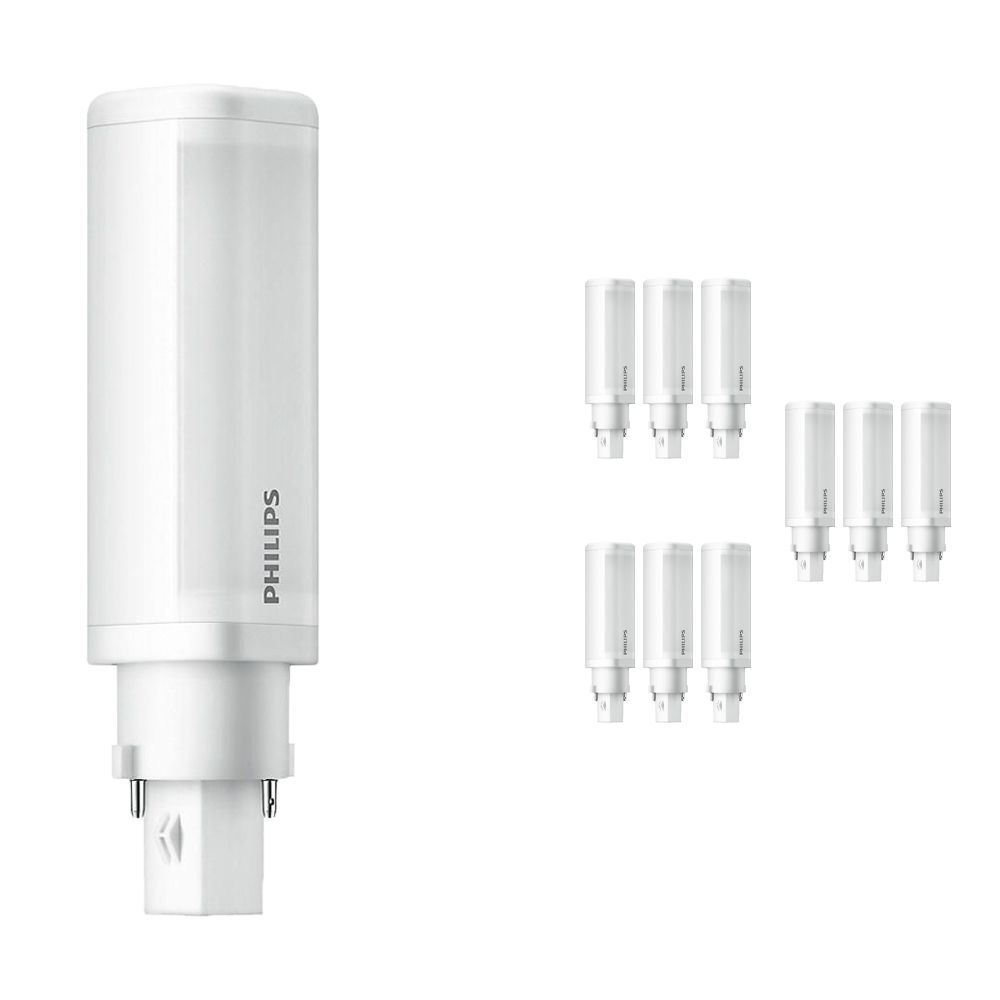 Mehrfachpackung 10x Philips CorePro PL-C LED 4.5W 830 | Warmweiß - 2-Pins - Ersatz für 10W & 13W Mehrfachpackung 10x Philips CorePro PL-C LED 4.5W 830 | Warmweiß - 2-Pins - Ersatz für 10W & 13W