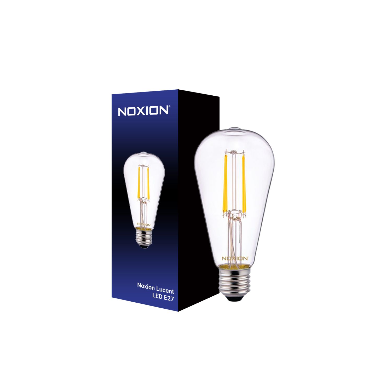 Noxion Lucent Classic LED Filament ST64 E27 4W 827 Clear | Replacer for 40W Noxion Lucent Classic LED Filament ST64 E27 4W 827 Clear | Replacer for 40W