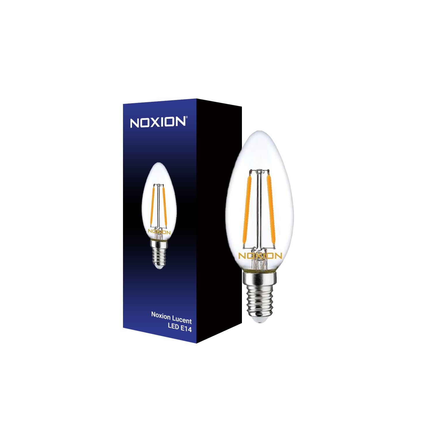 Noxion Lucent Fadenlampe LED Candle 2.5W 827 B35 E14 Klar | Dimmbar - Extra Warmweiß - Ersatz für 25W Noxion Lucent Fadenlampe LED Candle 2.5W 827 B35 E14 Klar | Dimmbar - Extra Warmweiß - Ersatz für 25W