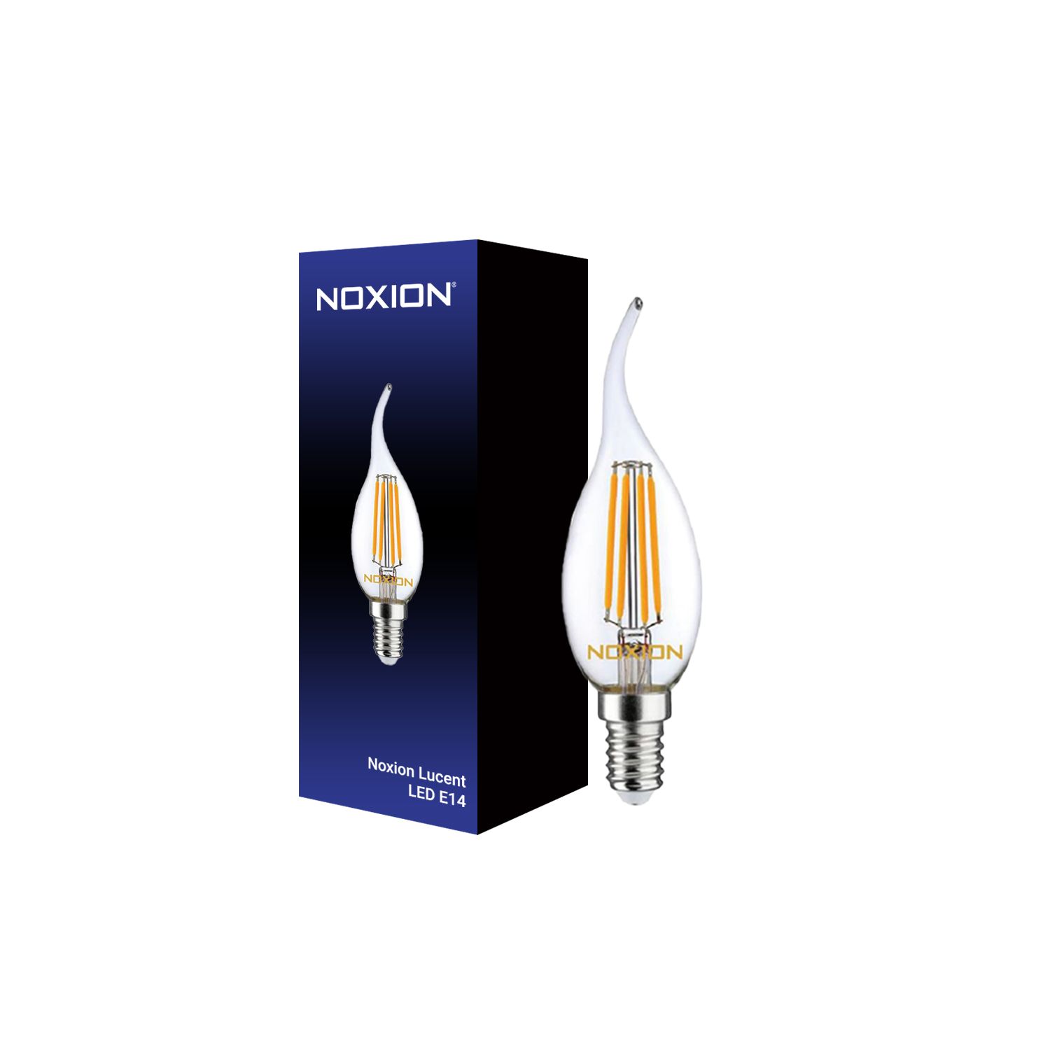 Noxion Lucent Fadenlampe LED Candle 4.5W 827 BA35 E14 Klar | Dimmbar - Extra Warmweiß - Ersatz für 40W Noxion Lucent Fadenlampe LED Candle 4.5W 827 BA35 E14 Klar | Dimmbar - Extra Warmweiß - Ersatz für 40W