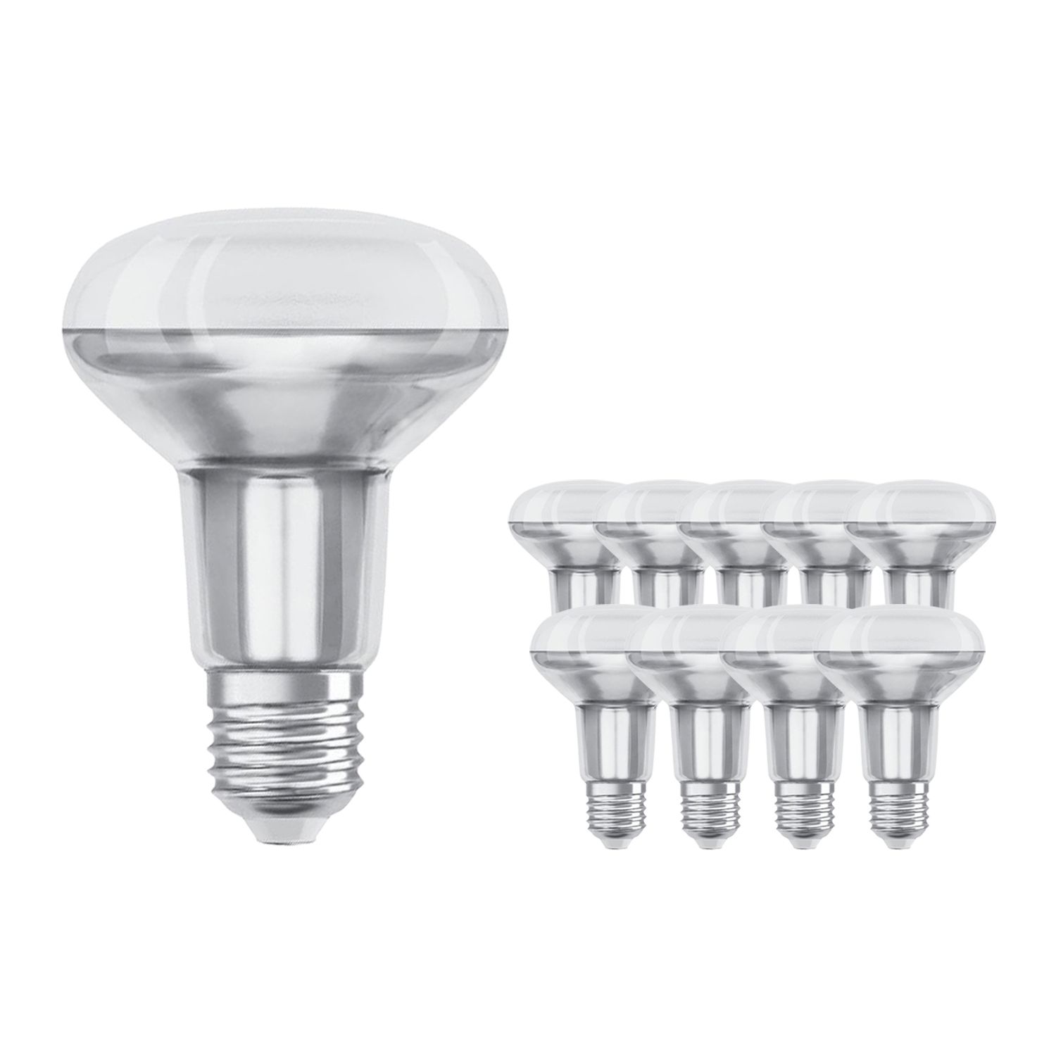 Multipack 10x Standaard Gloeilamp Reflector E27 R80 100W 230V Multipack 10x Standaard Gloeilamp Reflector E27 R80 100W 230V
