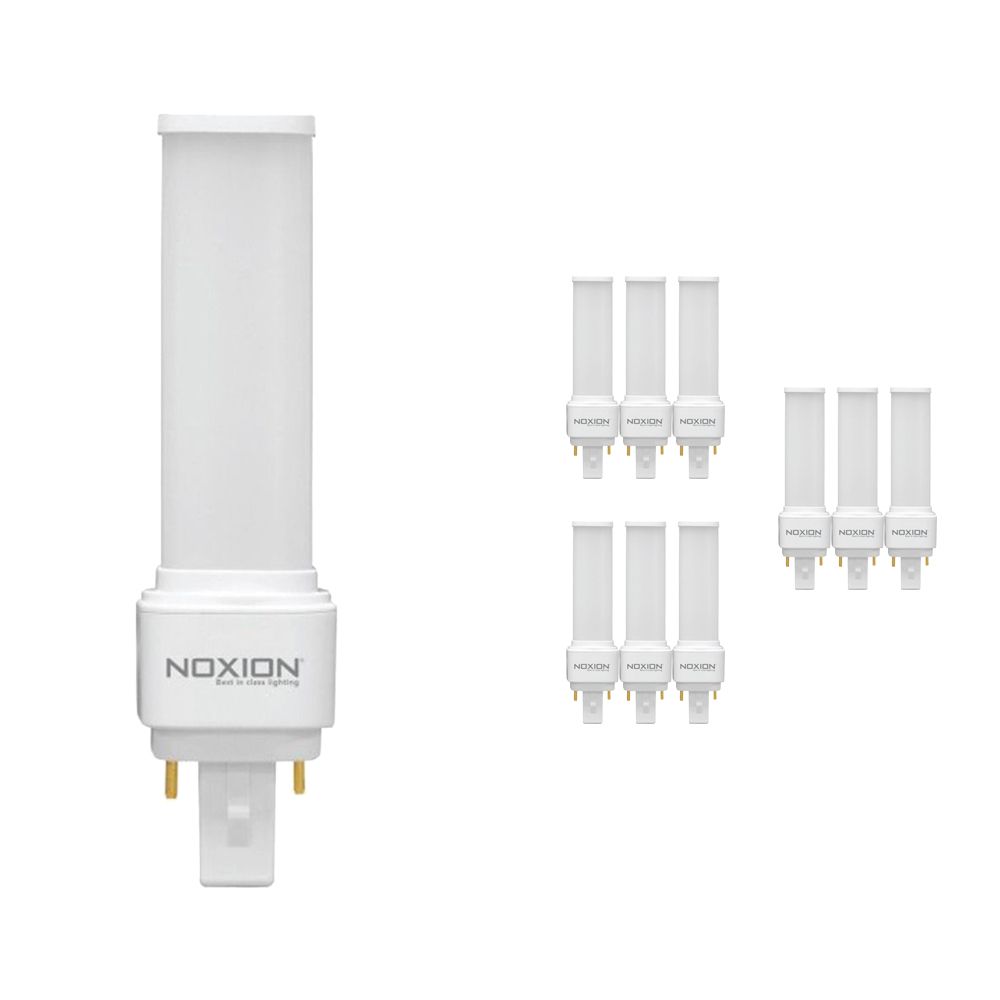 Voordeelpak 10x Noxion Lucent LED PL-C EM 4.5W 840 | Koel Wit - 2-Pin - Vervangt 10W and 13W Voordeelpak 10x Noxion Lucent LED PL-C EM 4.5W 840 | Koel Wit - 2-Pin - Vervangt 10W and 13W
