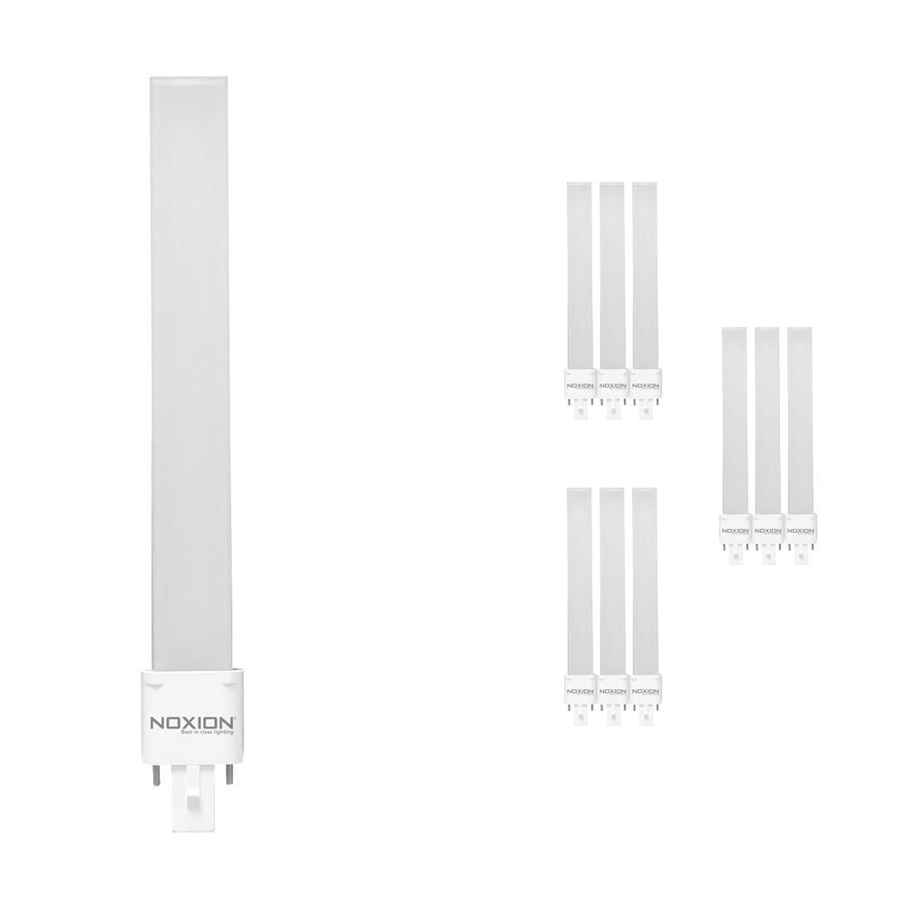 Multipack 10x Noxion Lucent LED PL-S EM 6W 830 | 2 Pin - Replacer for 11W Multipack 10x Noxion Lucent LED PL-S EM 6W 830 | 2 Pin - Replacer for 11W