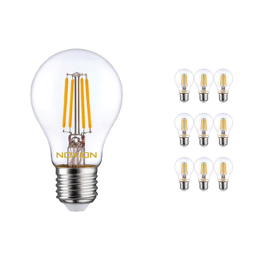 Multipack 10x Noxion Lucent Gloeilamp LED Bulb 7W 827 A60 E27 Helder | Dimbaar - Vervanger voor 60W Multipack 10x Noxion Lucent Gloeilamp LED Bulb 7W 827 A60 E27 Helder | Dimbaar - Vervanger voor 60W