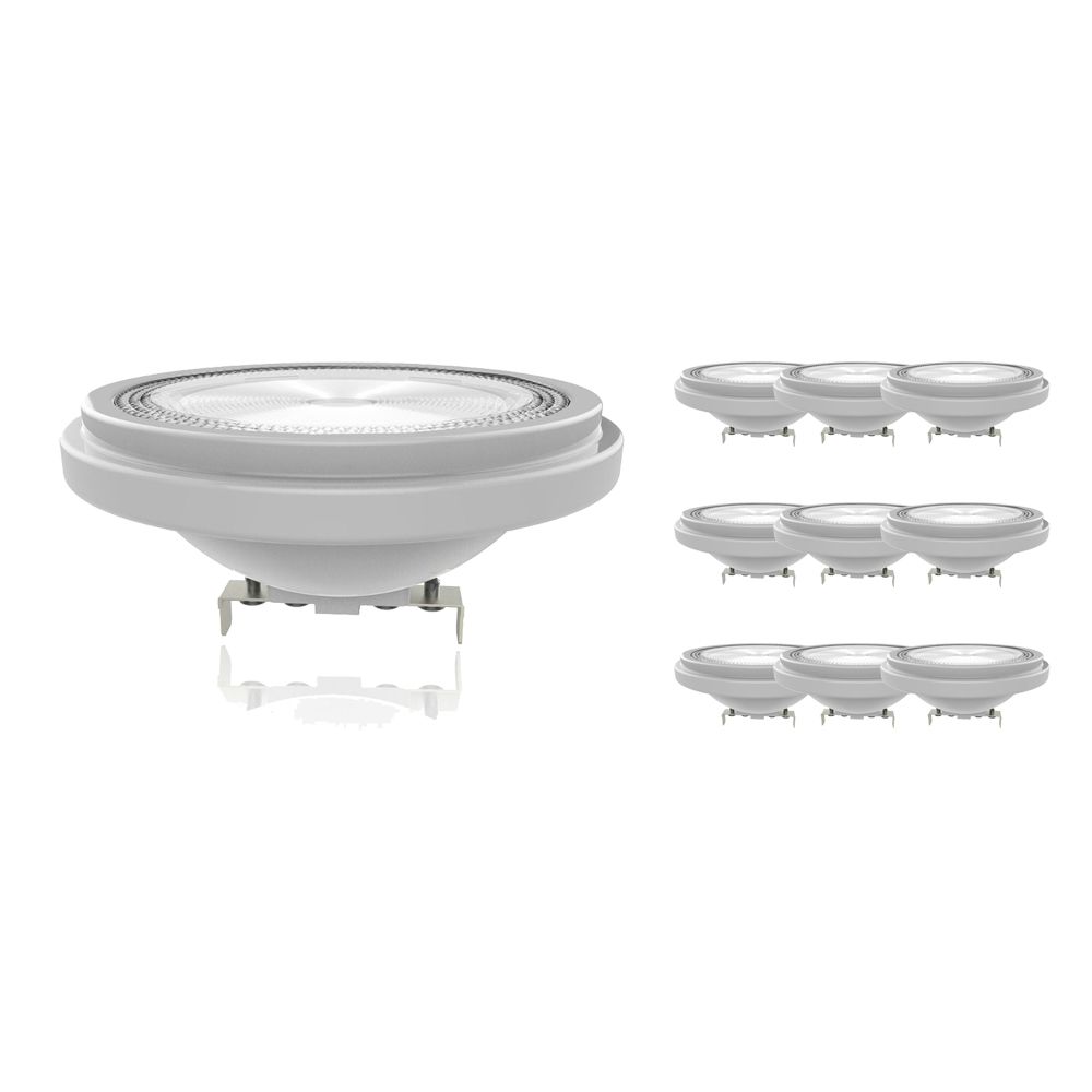 Fordelspakning 10x Noxion Lucent LED spot AR111 G53 12V 7.3W 927 40D | dimbar - beste fargegjengivelse - erstatter 50W Fordelspakning 10x Noxion Lucent LED spot AR111 G53 12V 7.3W 927 40D | dimbar - beste fargegjengivelse - erstatter 50W