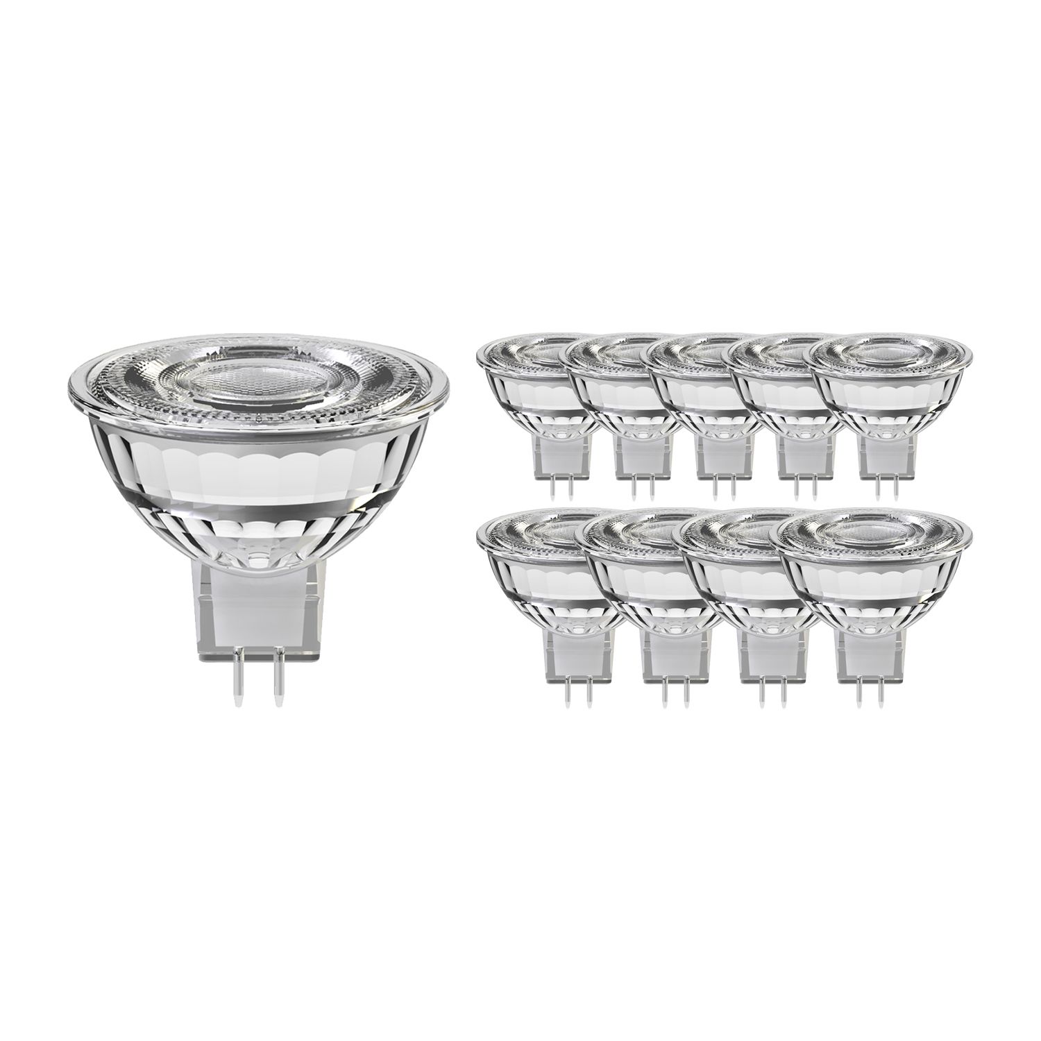 Lot 10x Noxion Spot LED GU5.3 8W 830 36D 660lm | Dimmable - Blanc Chaud - Substitut 50W Lot 10x Noxion Spot LED GU5.3 8W 830 36D 660lm | Dimmable - Blanc Chaud - Substitut 50W