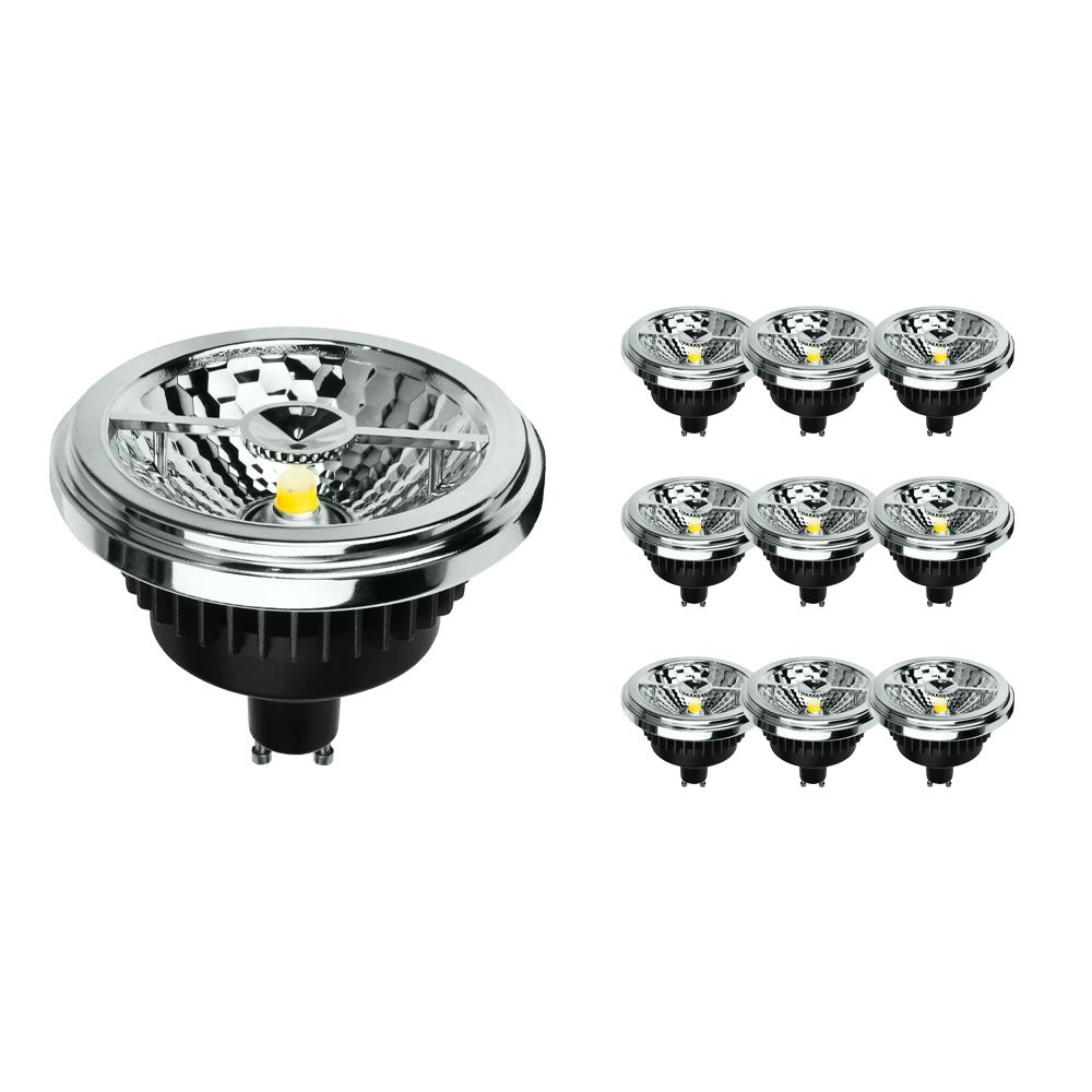 Lot 10x Noxion LEDspot AR111 GU10 Pro V2.0 15-75W 930 40D 800lm DIM Lot 10x Noxion LEDspot AR111 GU10 Pro V2.0 15-75W 930 40D 800lm DIM