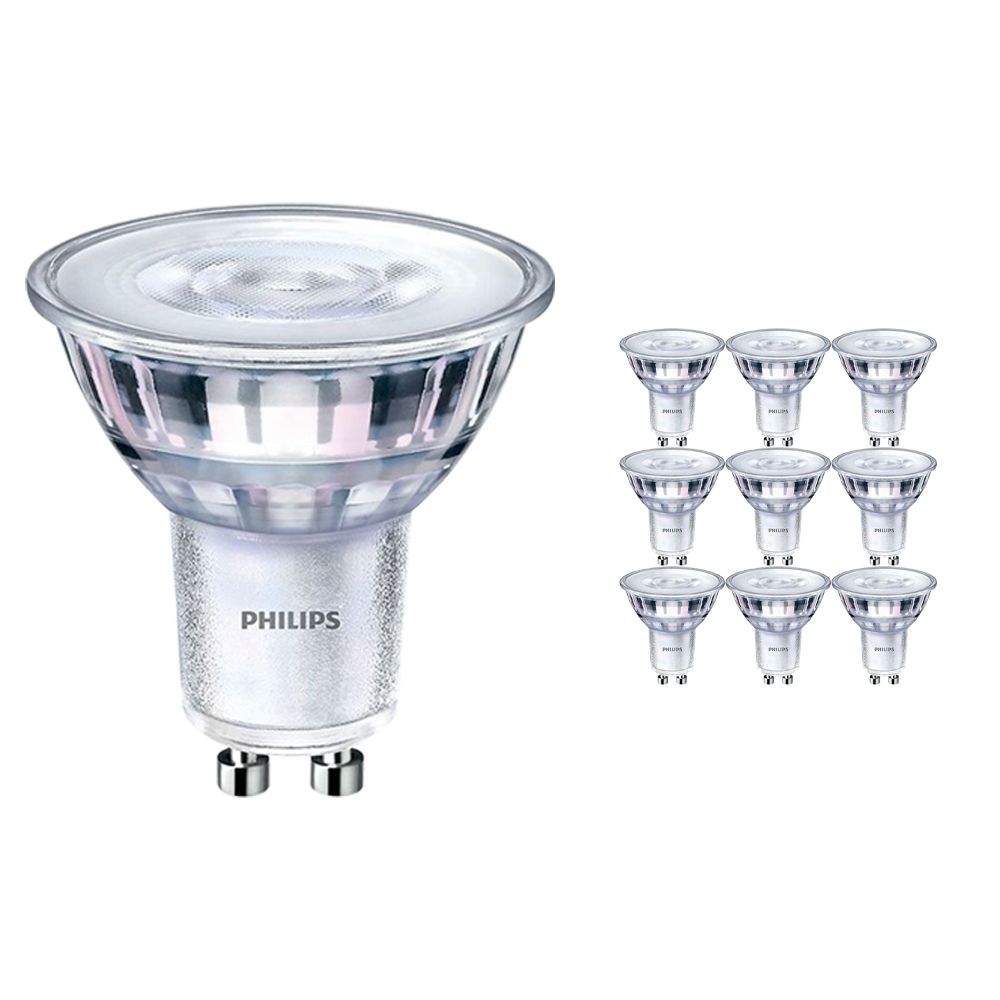 Mehrfachpackung 10x Philips CorePro LEDspot MV GU10 4W 827 36D | Extra Warmweiß - Dimmbar - Ersatz für 35W Mehrfachpackung 10x Philips CorePro LEDspot MV GU10 4W 827 36D | Extra Warmweiß - Dimmbar - Ersatz für 35W