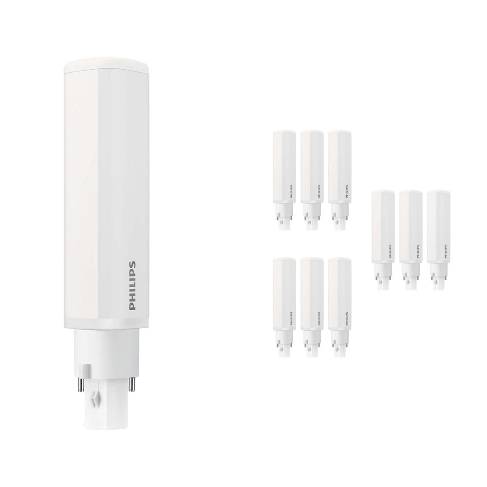 Multipack 10x Philips CorePro PL-C LED 6.5W 830 | Warm White - 2-Pin - Replaces 18W Multipack 10x Philips CorePro PL-C LED 6.5W 830 | Warm White - 2-Pin - Replaces 18W