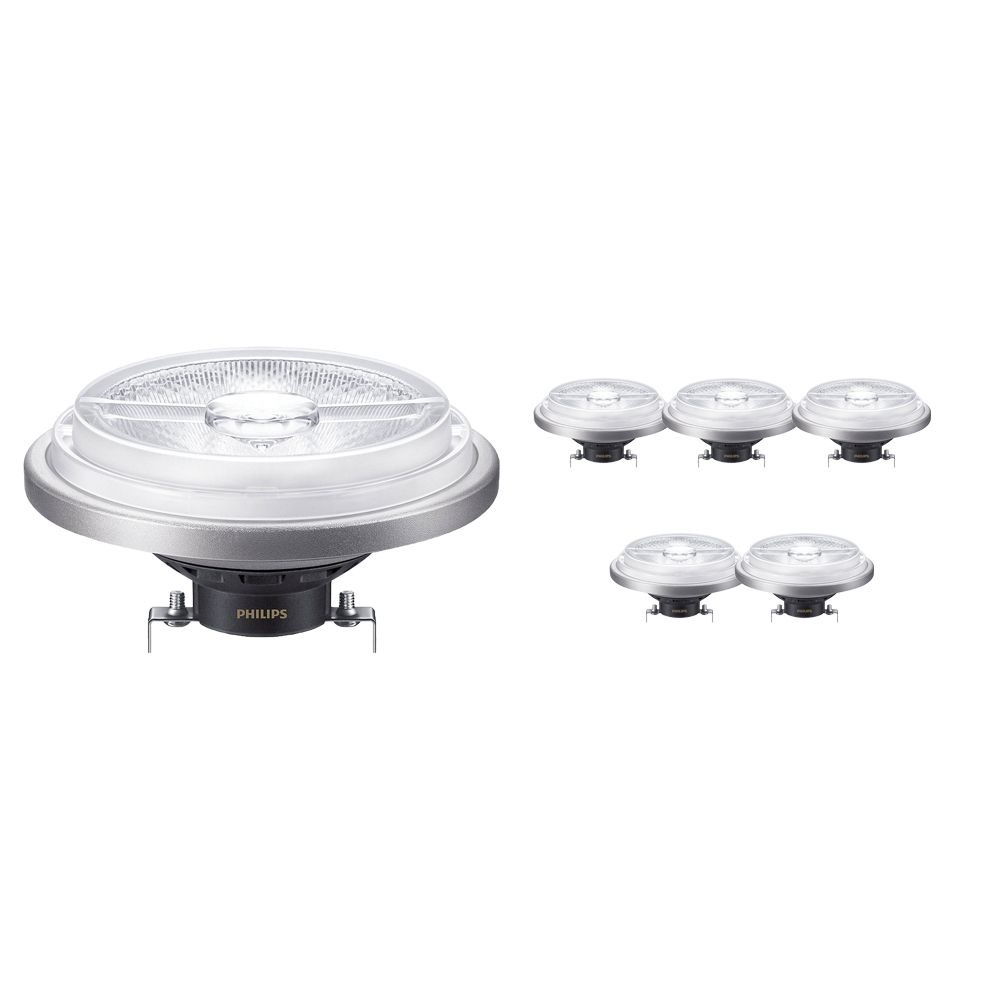 Mehrfachpackung 6x Philips LEDspot ExpertColor G53 AR111 (MASTER) 11W 927 40D | Dimmbar - Höchste Farbwiedergabe - Ersatz für 50W Mehrfachpackung 6x Philips LEDspot ExpertColor G53 AR111 (MASTER) 11W 927 40D | Dimmbar - Höchste Farbwiedergabe - Ersatz für 50W