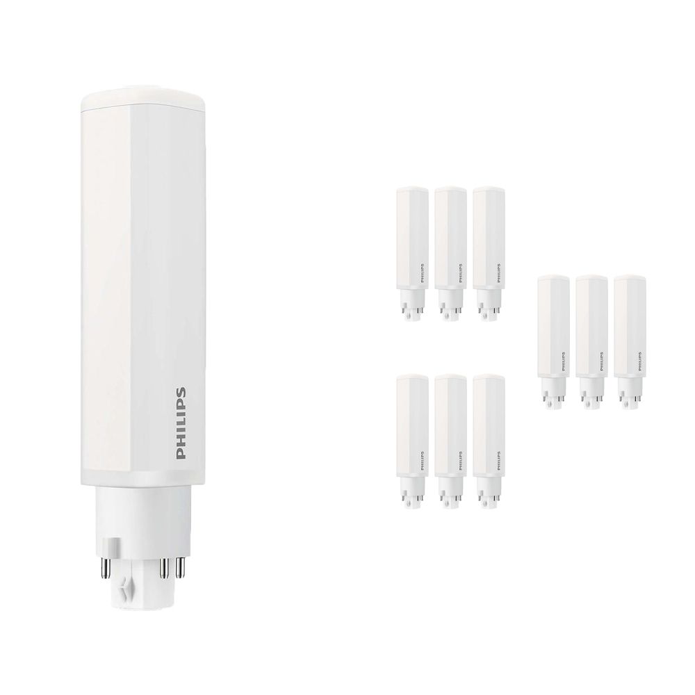 Multipack 10x Philips CorePro PL-C LED 6.5W 830 | Warm White - 4-Pin - Replaces 18W Multipack 10x Philips CorePro PL-C LED 6.5W 830 | Warm White - 4-Pin - Replaces 18W
