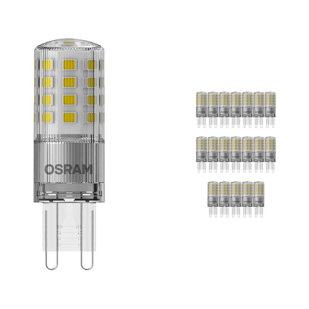 Voordeelpak 20x Osram Parathom LED PIN G9 4.2W 827 | Dimbaar - Zeer Warm Wit - Vervangt 40W Voordeelpak 20x Osram Parathom LED PIN G9 4.2W 827 | Dimbaar - Zeer Warm Wit - Vervangt 40W
