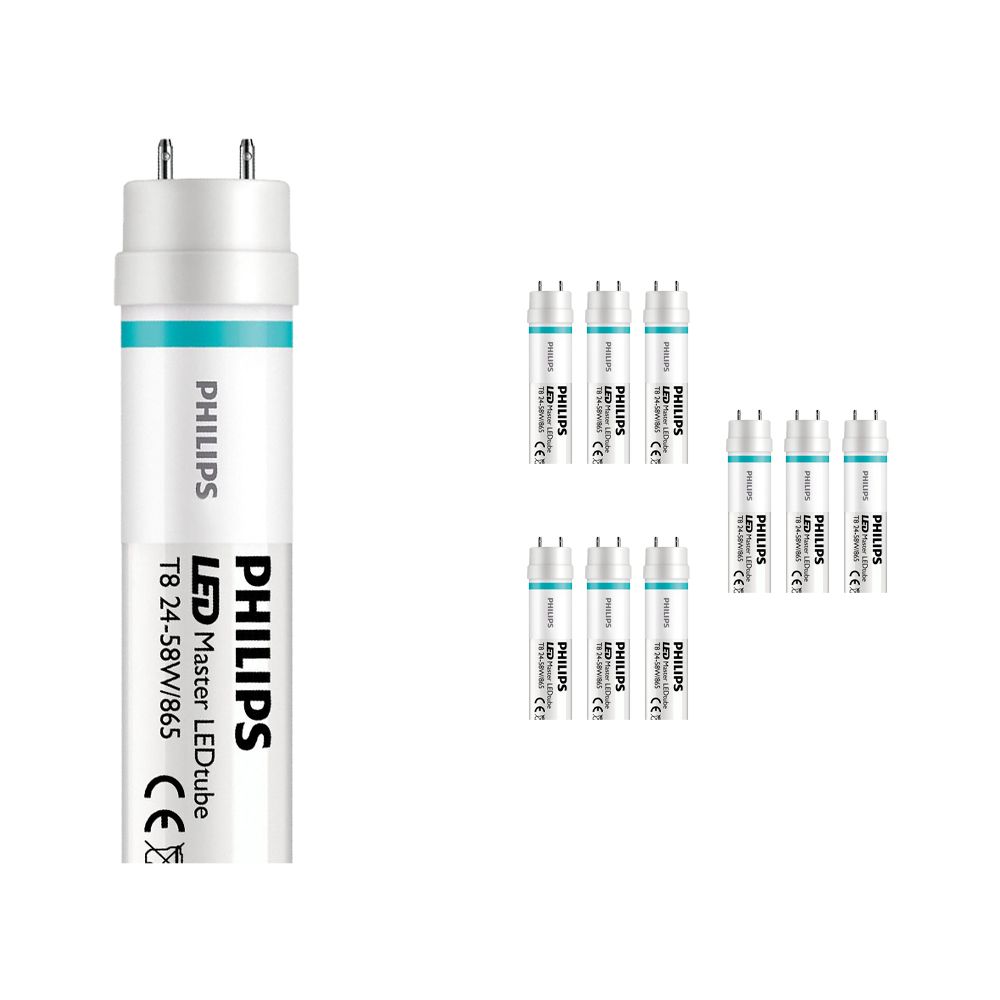 Lot 10x Philips LEDtube EM UO 24W 865 150cm (MASTER Value) | Lumière du Jour - Starter LED incl. - Substitut 58W Lot 10x Philips LEDtube EM UO 24W 865 150cm (MASTER Value) | Lumière du Jour - Starter LED incl. - Substitut 58W