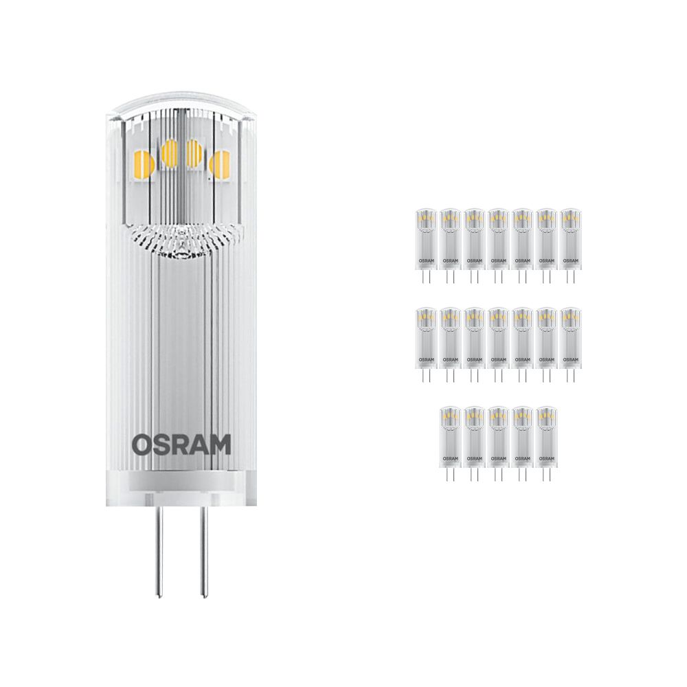 Mehrfachpackung 20x Osram Parathom Pin G4 1.8W 827 Klar | Ersatz für 20W Mehrfachpackung 20x Osram Parathom Pin G4 1.8W 827 Klar | Ersatz für 20W