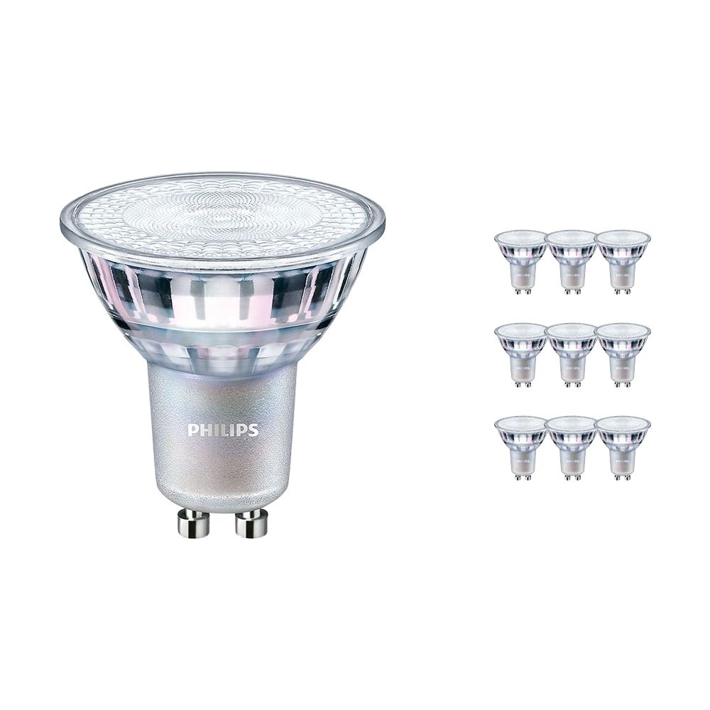 Mehrfachpackung 10x Philips LEDspot MV Value GU10 3.7W 927 60D (MASTER) | Höchste Farbwiedergabe - Extra Warmweiß - Dimmbar - Ersatz für 35W Mehrfachpackung 10x Philips LEDspot MV Value GU10 3.7W 927 60D (MASTER) | Höchste Farbwiedergabe - Extra Warmweiß - Dimmbar - Ersatz für 35W