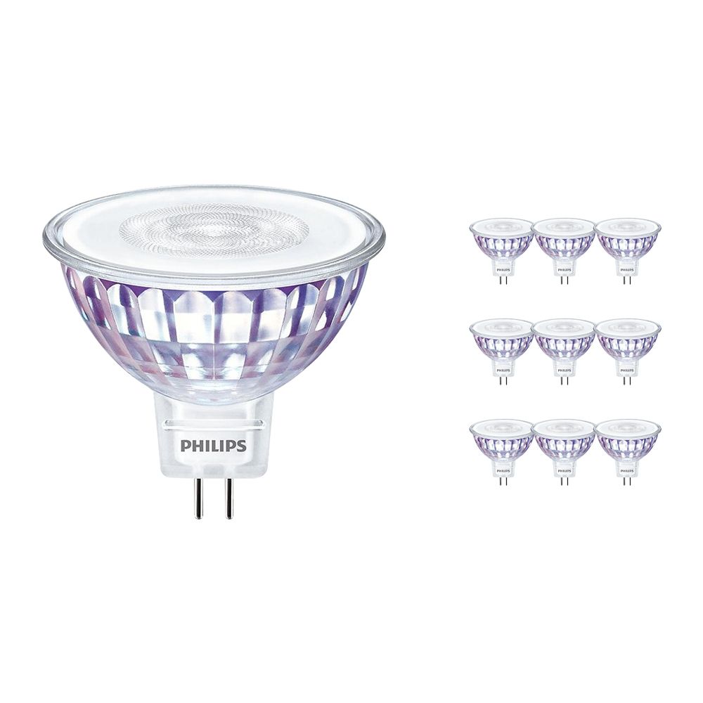 Multipack 10x Philips LEDspot VLE GU5.3 MR16 7W 827 36D (MASTER) | Dimmable - Replacer for 50W Multipack 10x Philips LEDspot VLE GU5.3 MR16 7W 827 36D (MASTER) | Dimmable - Replacer for 50W