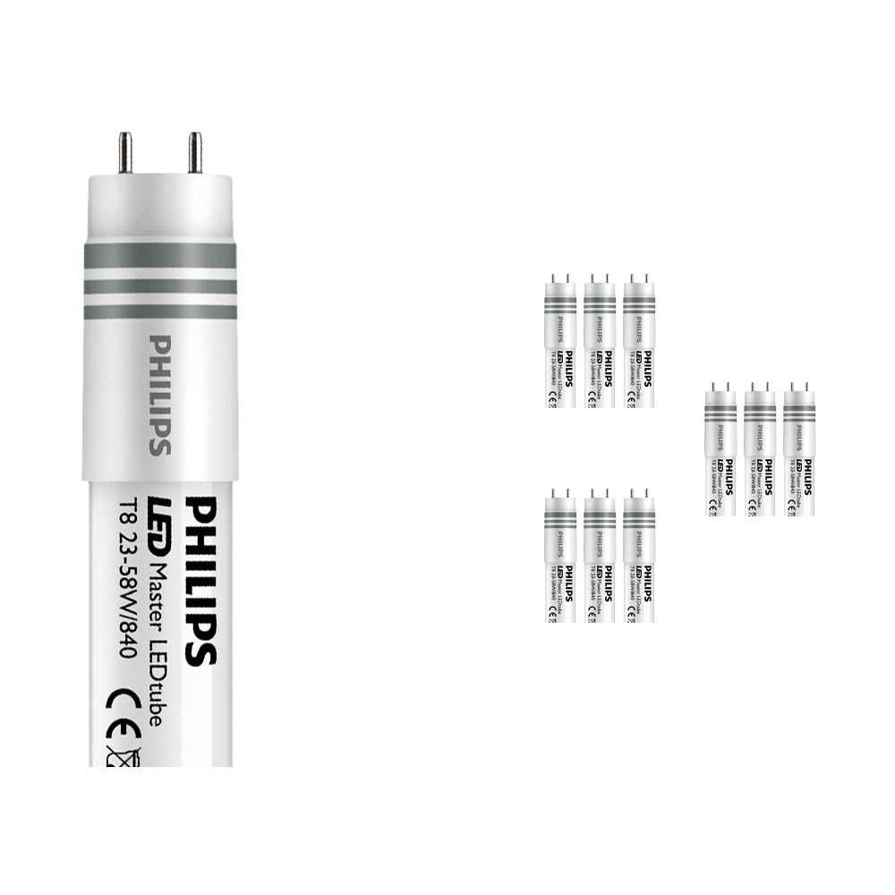 Multipack 10x Philips CorePro LEDtube UN HO 23W 840 150cm | Cool White - Replaces 58W Multipack 10x Philips CorePro LEDtube UN HO 23W 840 150cm | Cool White - Replaces 58W