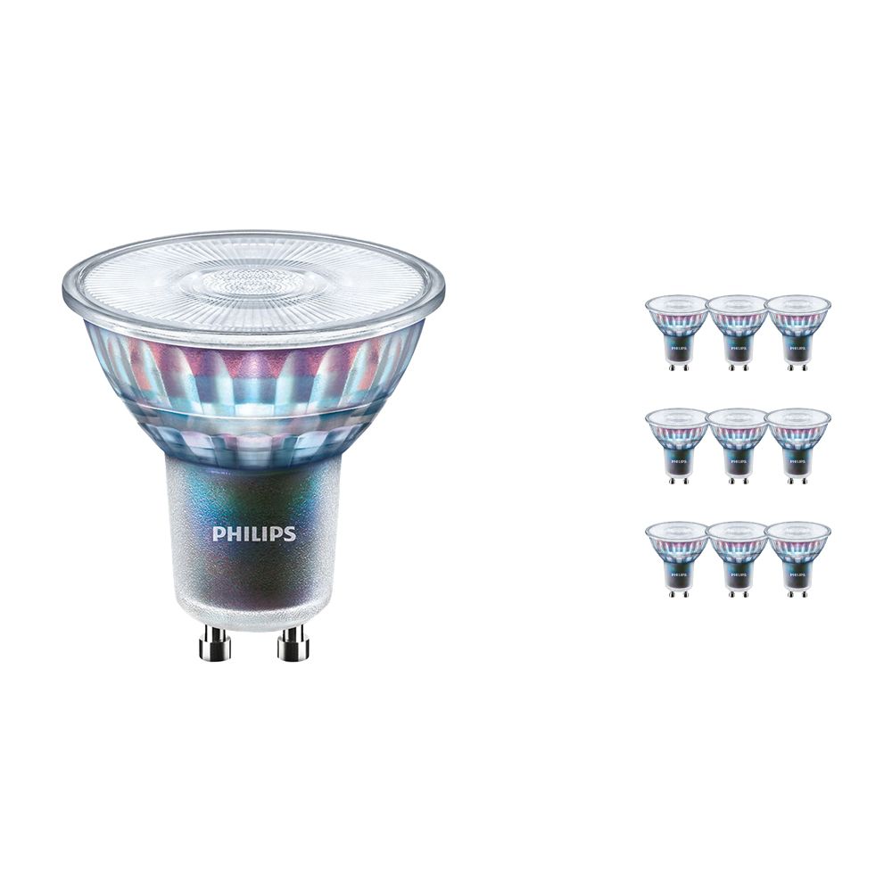 Mehrfachpackung 10x Philips LEDspot ExpertColor GU10 3.9W 927 25D (MASTER) | Höchste Farbwiedergabe - Extra Warmweiß - Dimmbar - Ersatz für 35W Mehrfachpackung 10x Philips LEDspot ExpertColor GU10 3.9W 927 25D (MASTER) | Höchste Farbwiedergabe - Extra Warmweiß - Dimmbar - Ersatz für 35W