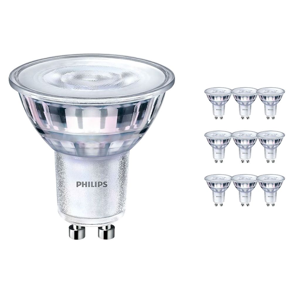 Mehrfachpackung 10x Philips CorePro LEDspot MV GU10 5W 840 36D | Kaltweiß - Dimmbar - Ersatz für 50W Mehrfachpackung 10x Philips CorePro LEDspot MV GU10 5W 840 36D | Kaltweiß - Dimmbar - Ersatz für 50W
