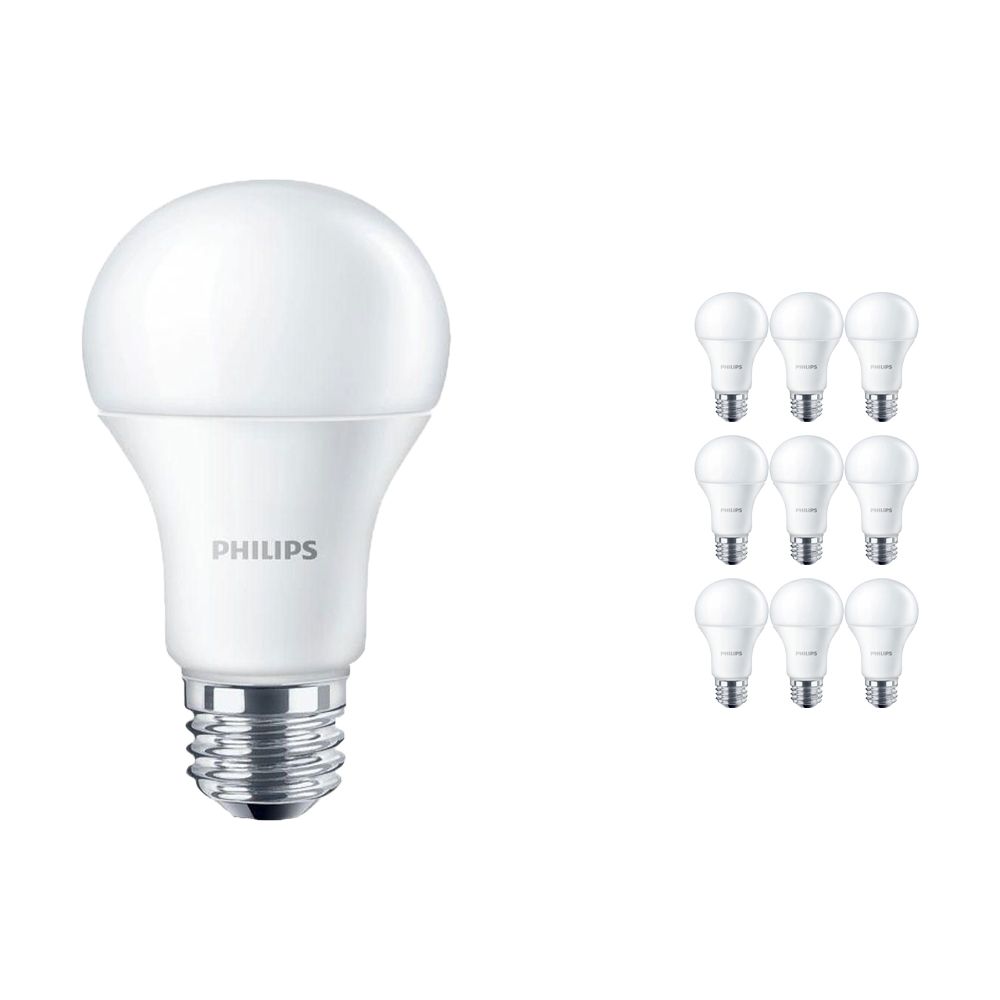 Mehrfachpackung 10x Philips CorePro LEDbulb E27 10.5W 830 Matt | Ersatz für 75W Mehrfachpackung 10x Philips CorePro LEDbulb E27 10.5W 830 Matt | Ersatz für 75W