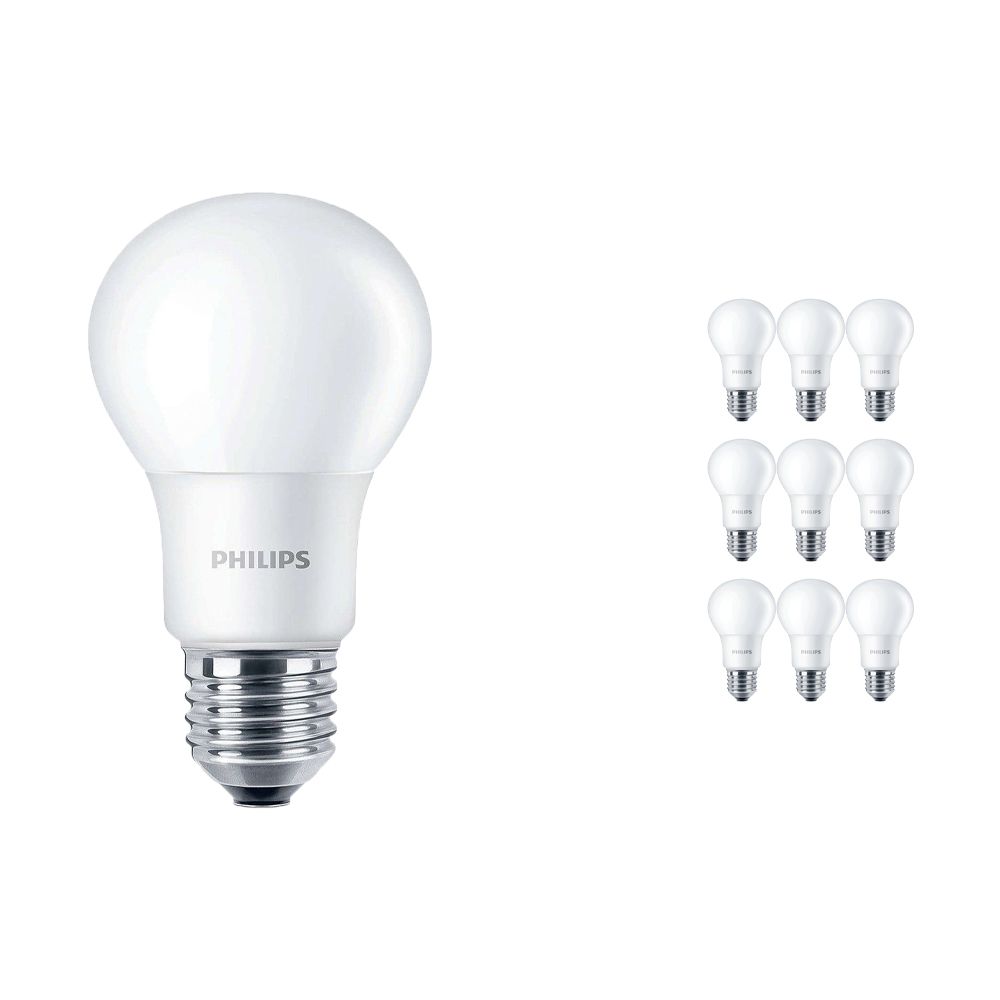 Multipack 10x Philips CorePro LEDbulb E27 A60 7.5W 840 A60 Matt | Replacer for 60W Multipack 10x Philips CorePro LEDbulb E27 A60 7.5W 840 A60 Matt | Replacer for 60W