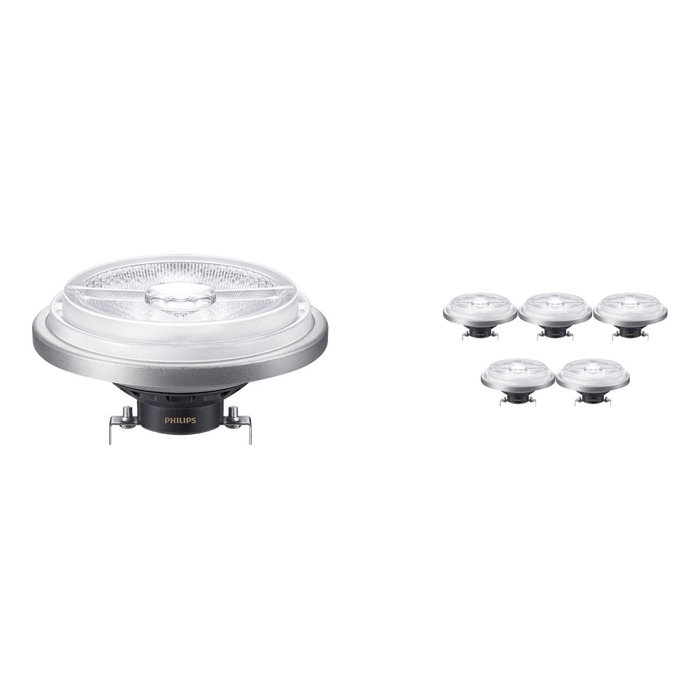 Voordeelpak 6x Philips LEDspot ExpertColor G53 AR111 (MASTER) 11W 927 24D | Beste Kleurweergave - Vervangt 50W Voordeelpak 6x Philips LEDspot ExpertColor G53 AR111 (MASTER) 11W 927 24D | Beste Kleurweergave - Vervangt 50W