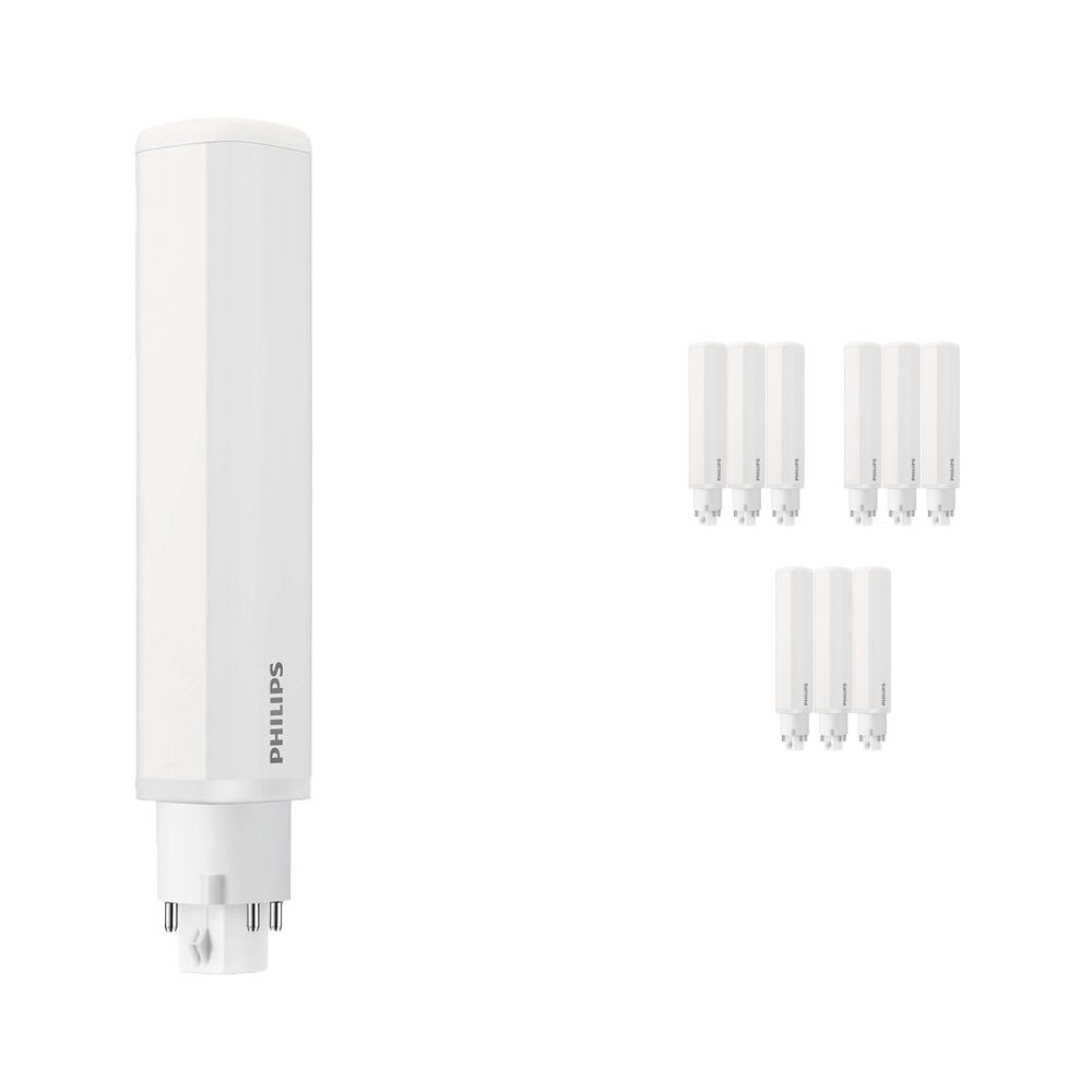 Flerpack 10x Philips CorePro PL-C LED 9W 840 | Kallvit - 4-stift - Ersättare 26W Flerpack 10x Philips CorePro PL-C LED 9W 840 | Kallvit - 4-stift - Ersättare 26W