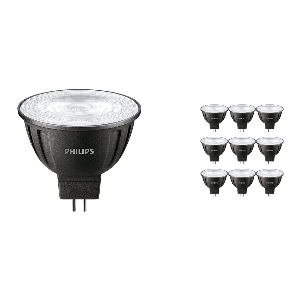 Mehrfachpackung 10x Philips LEDspot LV GU5.3 MR16 8W 830 24D (MASTER) | Warmweiß - Dimmbar - Ersatz für 50W Mehrfachpackung 10x Philips LEDspot LV GU5.3 MR16 8W 830 24D (MASTER) | Warmweiß - Dimmbar - Ersatz für 50W