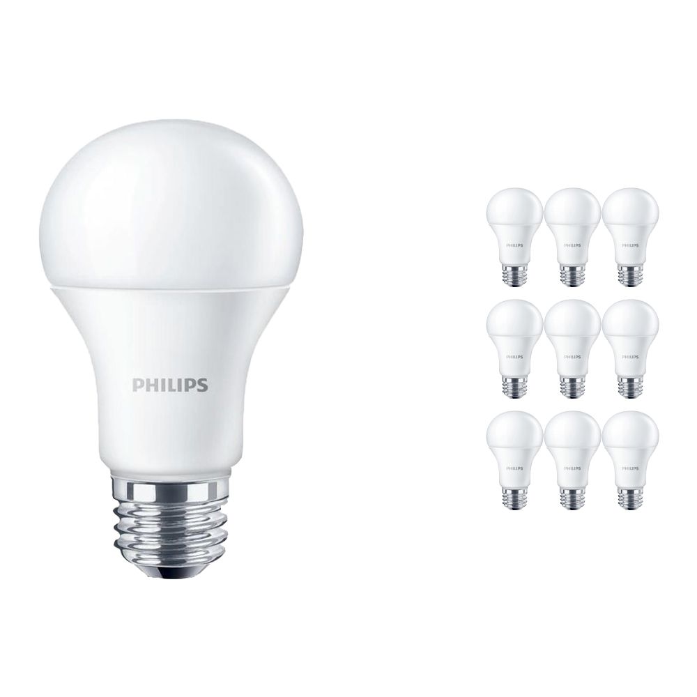Fordelspakke 10x Philips CorePro LEDbulb E27 A60 10W 840 Matt | erstatter 75W Fordelspakke 10x Philips CorePro LEDbulb E27 A60 10W 840 Matt | erstatter 75W
