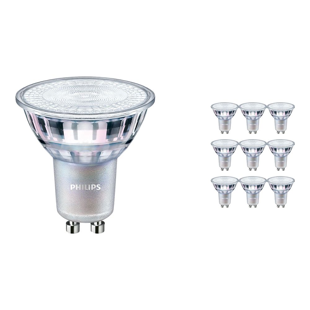 Mehrfachpackung 10x Philips LEDspot MV Value GU10 4.9W 940 60D (MASTER) | Höchste Farbwiedergabe - Dimmbar - Ersatz für 50W Mehrfachpackung 10x Philips LEDspot MV Value GU10 4.9W 940 60D (MASTER) | Höchste Farbwiedergabe - Dimmbar - Ersatz für 50W