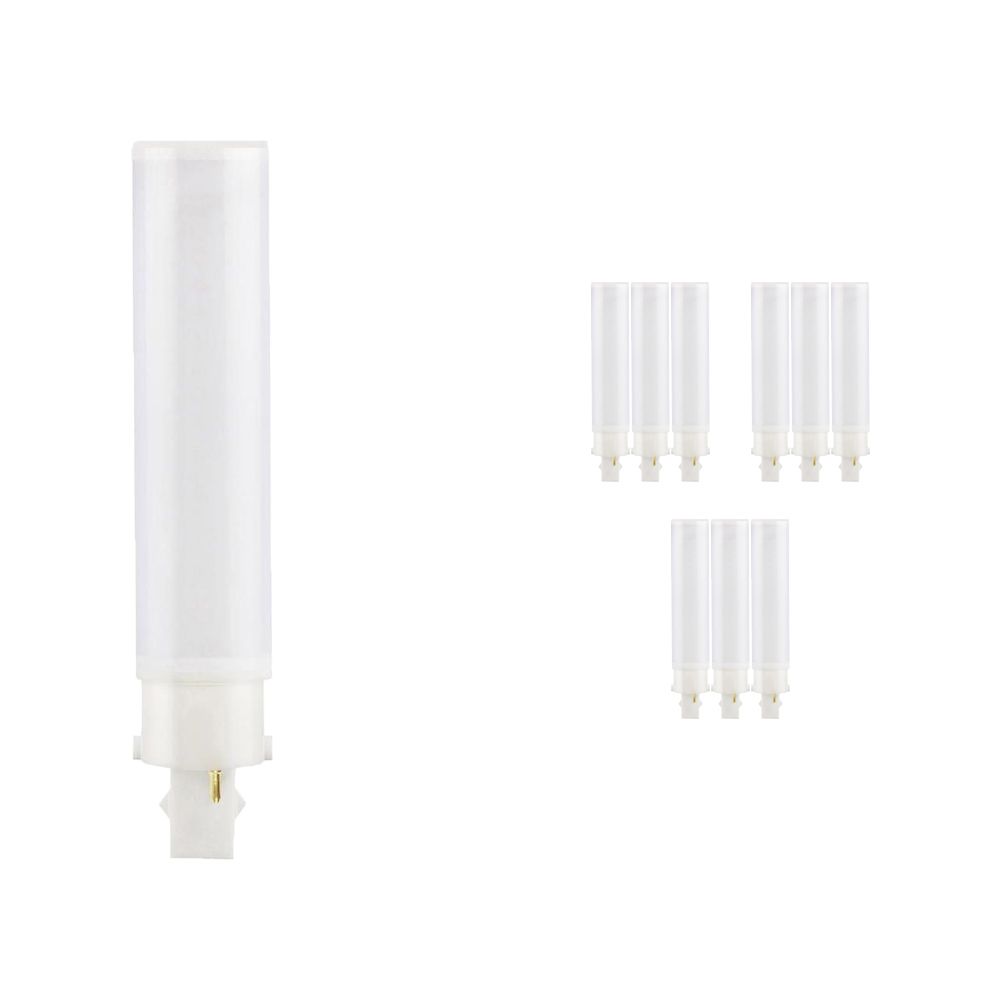 Multipack 10x Osram Dulux-D LED 7W 830 | Warm White - 2-Pin - Replaces 18W Multipack 10x Osram Dulux-D LED 7W 830 | Warm White - 2-Pin - Replaces 18W