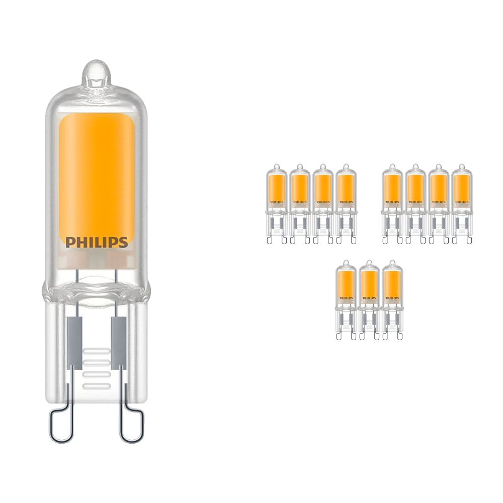 Mehrfachpackung 12x Philips CorePro LEDcapsule G9 2W 830 | Warmweiß - Ersatz für 25W Mehrfachpackung 12x Philips CorePro LEDcapsule G9 2W 830 | Warmweiß - Ersatz für 25W