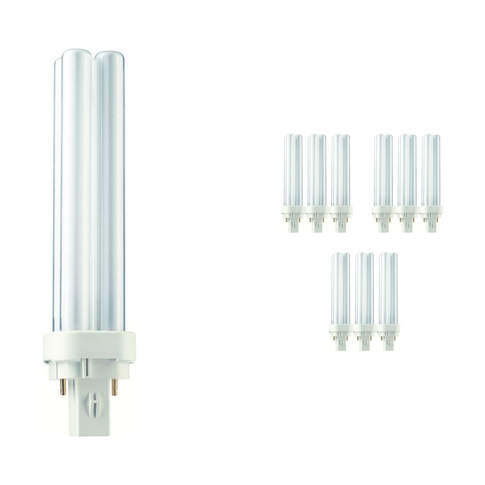 Multipack 10x Philips PL-C 18W 827 2P (MASTER) | Extra Warm White - 2-Pin Multipack 10x Philips PL-C 18W 827 2P (MASTER) | Extra Warm White - 2-Pin