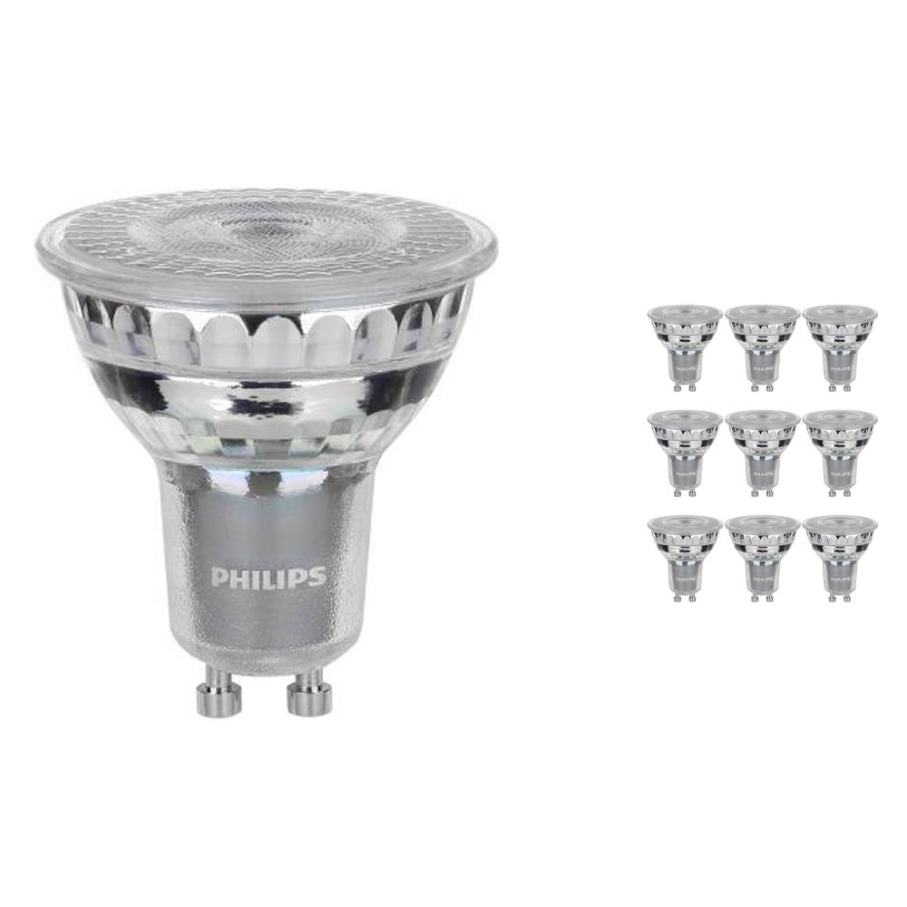 Mehrfachpackung 10x Philips LEDspot Wert GU10 6.2W 940 36D (MASTER) | Dimmbar - Höchste Farbwiedergabe - Kaltweiß - Ersatz für 80W Mehrfachpackung 10x Philips LEDspot Wert GU10 6.2W 940 36D (MASTER) | Dimmbar - Höchste Farbwiedergabe - Kaltweiß - Ersatz für 80W
