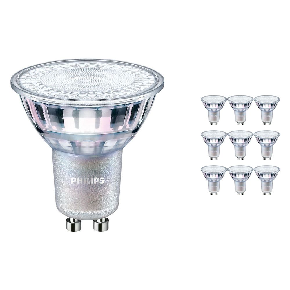 Voordeelpak 10x Philips LEDspot MV Waarde GU10 4.9W 940 36D (MASTER) | Beste Kleurweergave - Koel Wit - Dimbaar - Vervangt 50W Voordeelpak 10x Philips LEDspot MV Waarde GU10 4.9W 940 36D (MASTER) | Beste Kleurweergave - Koel Wit - Dimbaar - Vervangt 50W