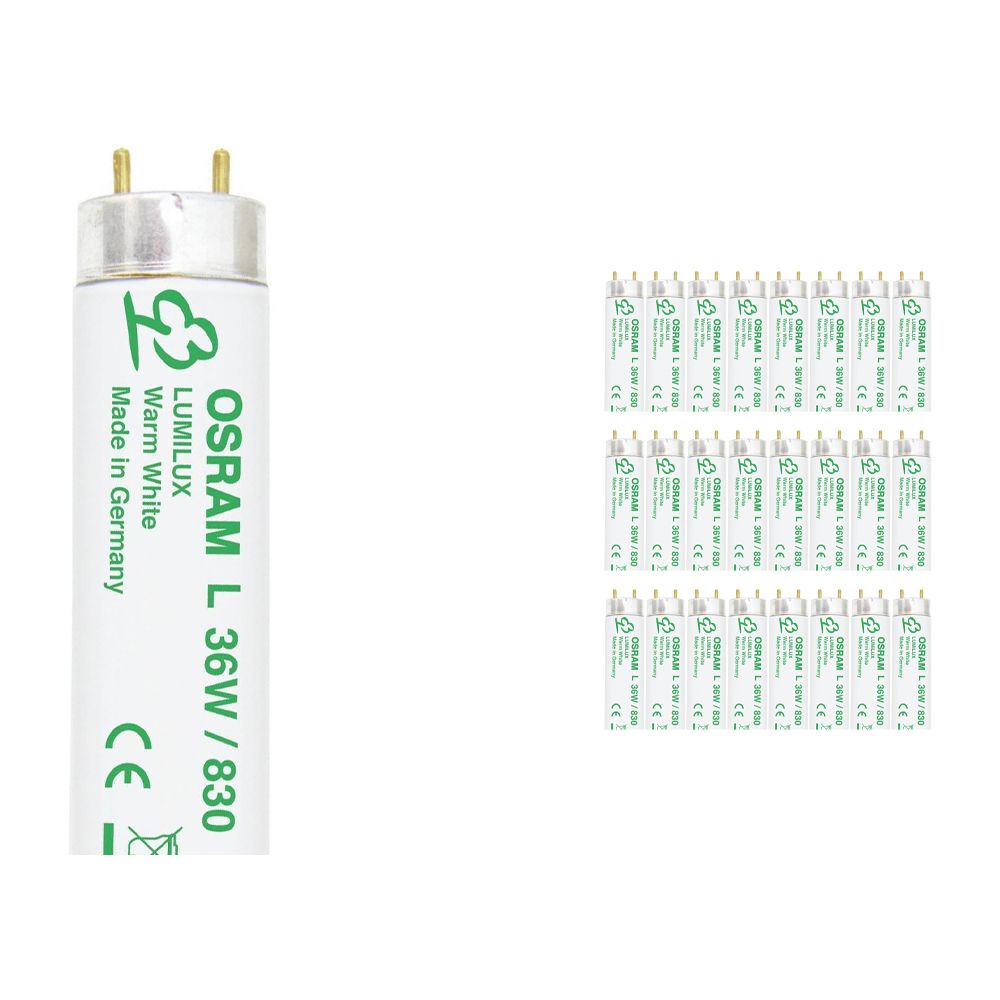 Mehrfachpackung 25x Osram L 36W 830 Lumilux | 120cm - Warmweiß Mehrfachpackung 25x Osram L 36W 830 Lumilux | 120cm - Warmweiß