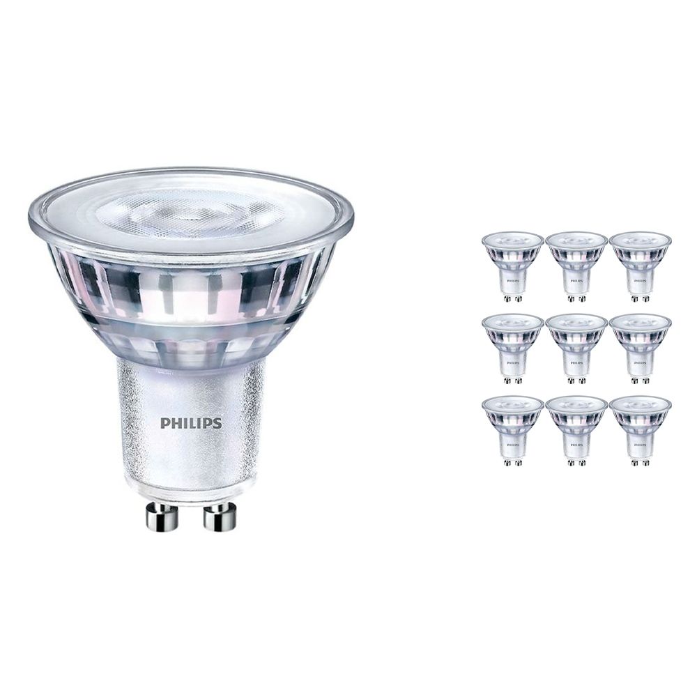 Mehrfachpackung 10x Philips CorePro LEDspot MV GU10 4W 840 36D | Kaltweiß - Dimmbar - Ersatz für 35W Mehrfachpackung 10x Philips CorePro LEDspot MV GU10 4W 840 36D | Kaltweiß - Dimmbar - Ersatz für 35W