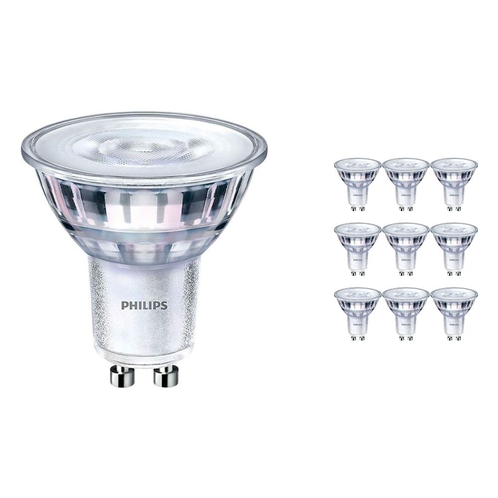 Voordeelpak 10x Philips CorePro LEDspot MV GU10 5W 840 36D NO DIM | Koel Wit - Vervangt 65W Voordeelpak 10x Philips CorePro LEDspot MV GU10 5W 840 36D NO DIM | Koel Wit - Vervangt 65W