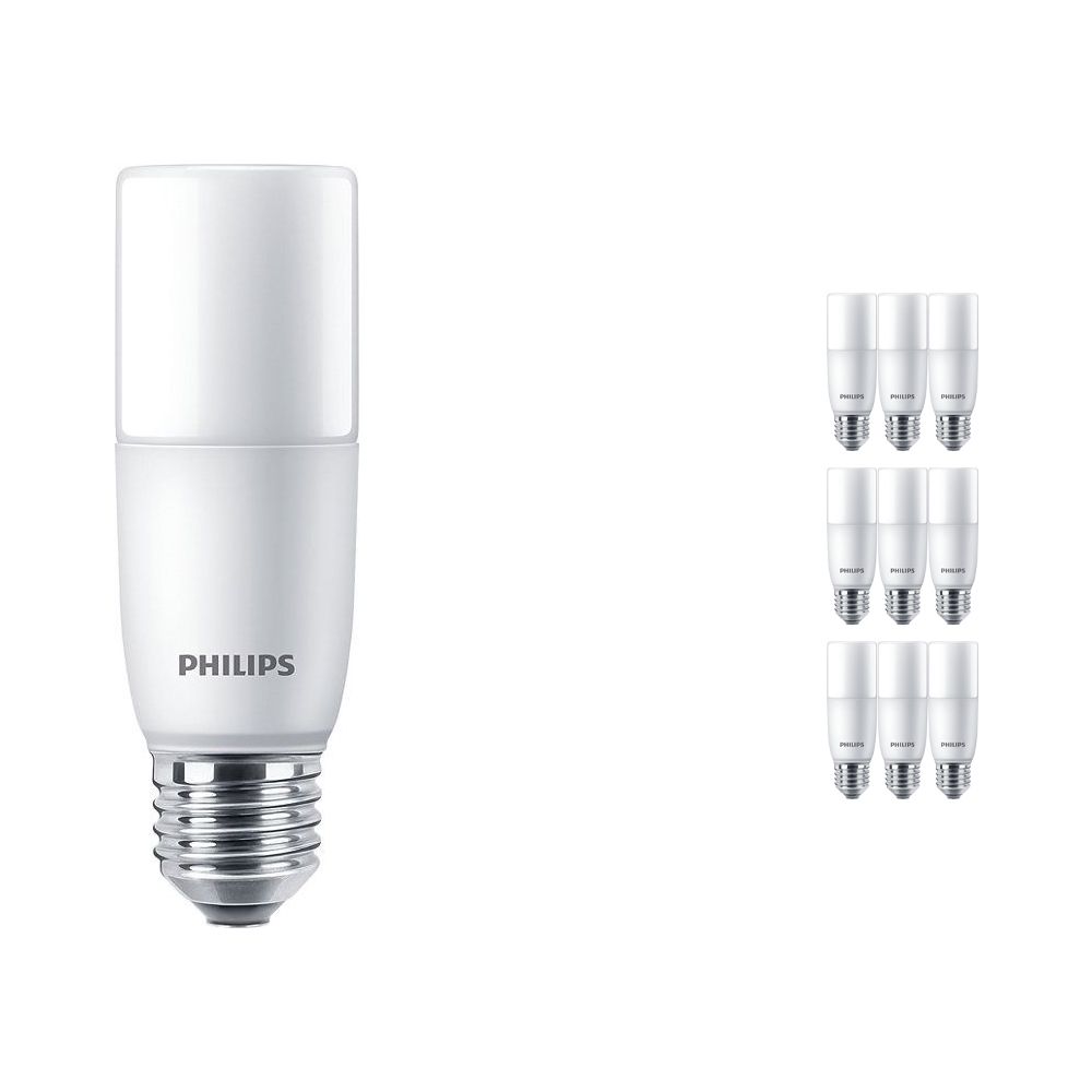 Mehrfachpackung 10x Philips CorePro LED Stick E27 9.5W 840 Matt | Ersatz für 75W Mehrfachpackung 10x Philips CorePro LED Stick E27 9.5W 840 Matt | Ersatz für 75W